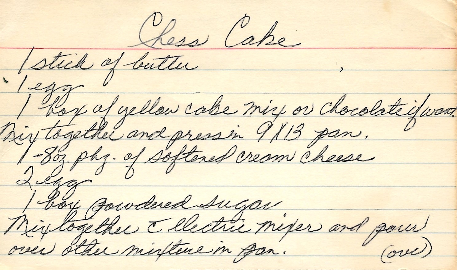 Chess Cake